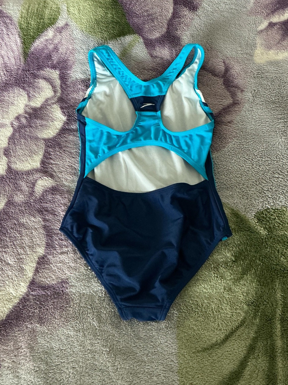 Speedo Girls Solid Infinity Splice One Piece - Picture 4 of 12